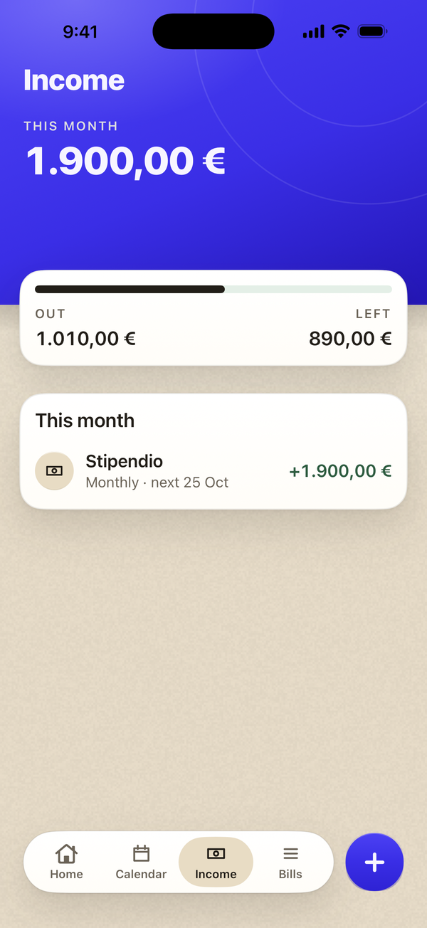 Billo: Cosa scade prima dello stipendio